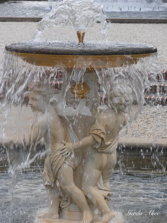 Fountain with Evening Illumination