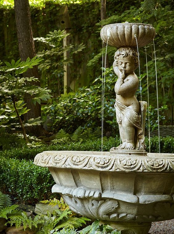 Beauty of a Four-Tier Fountain