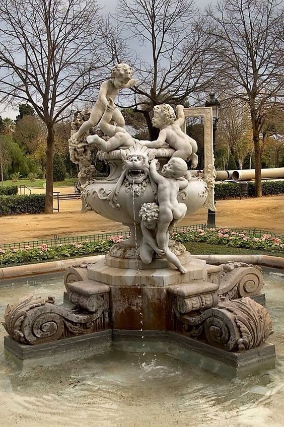 3-TIER WINGED HORSES STATUE FOUNTAIN