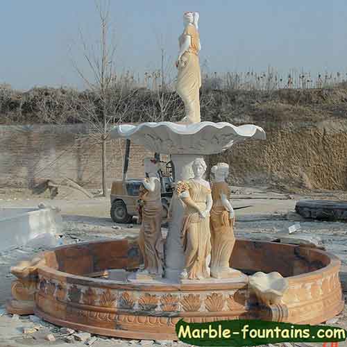 Fountain with Evening Illumination