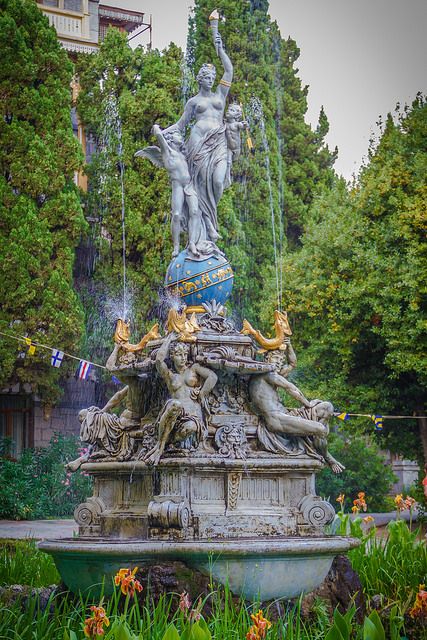 Beauty of a Four-Tier Fountain