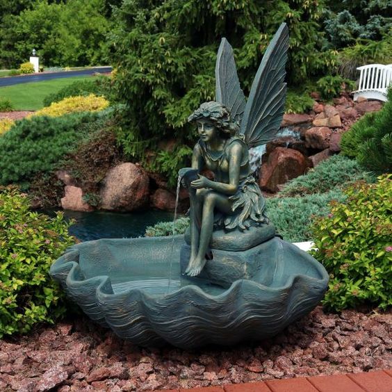 Fountain with Evening Illumination