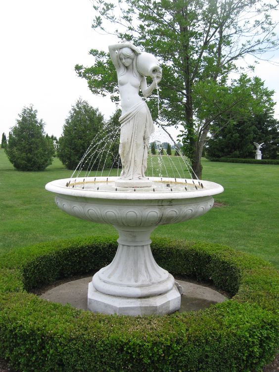 Fountain with Evening Illumination