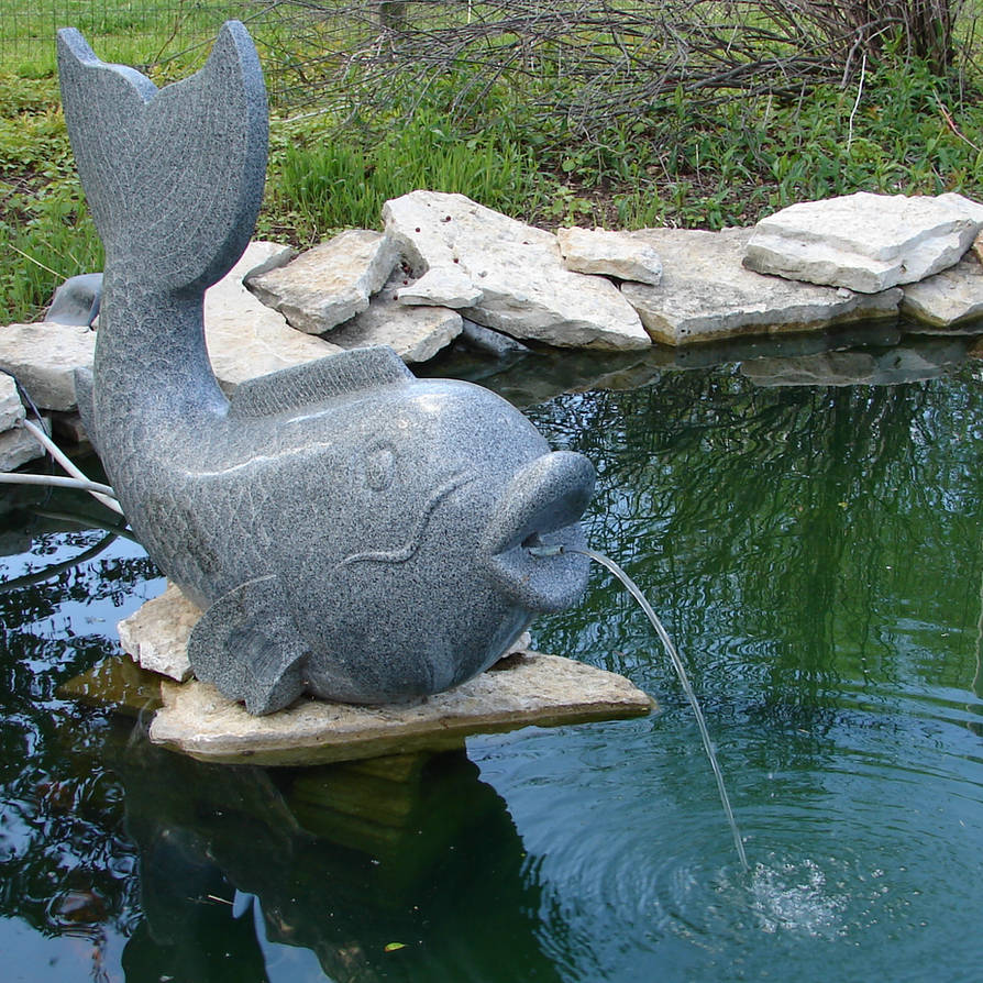 Fountain with Evening Illumination