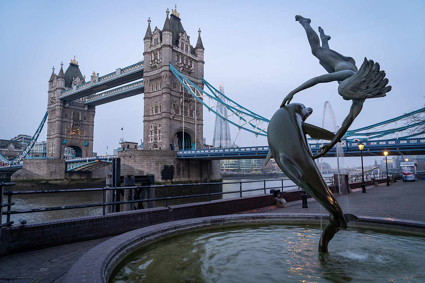 3-TIER WINGED HORSES STATUE FOUNTAIN