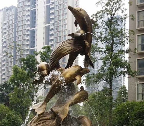 3-TIER WINGED HORSES STATUE FOUNTAIN