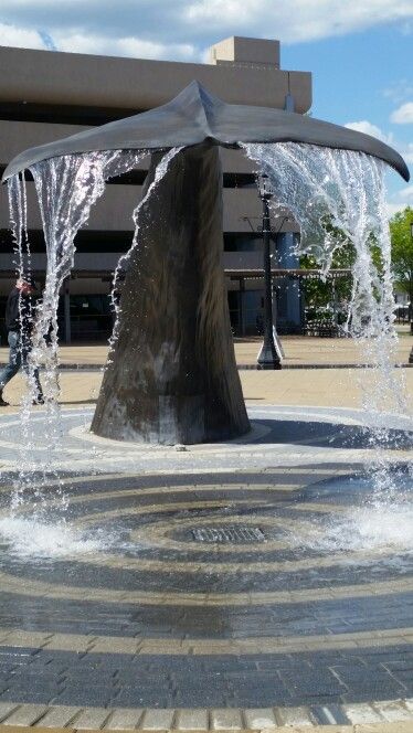 Fountain with Evening Illumination