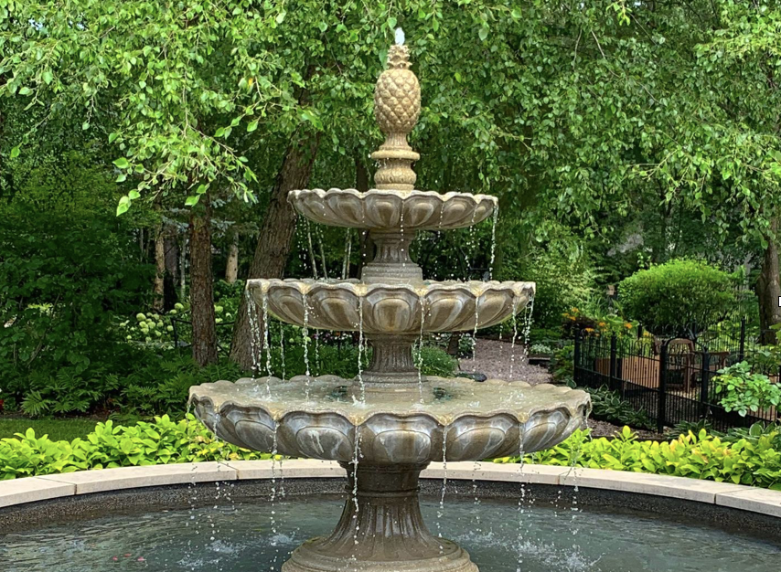 Beauty of a Four-Tier Fountain