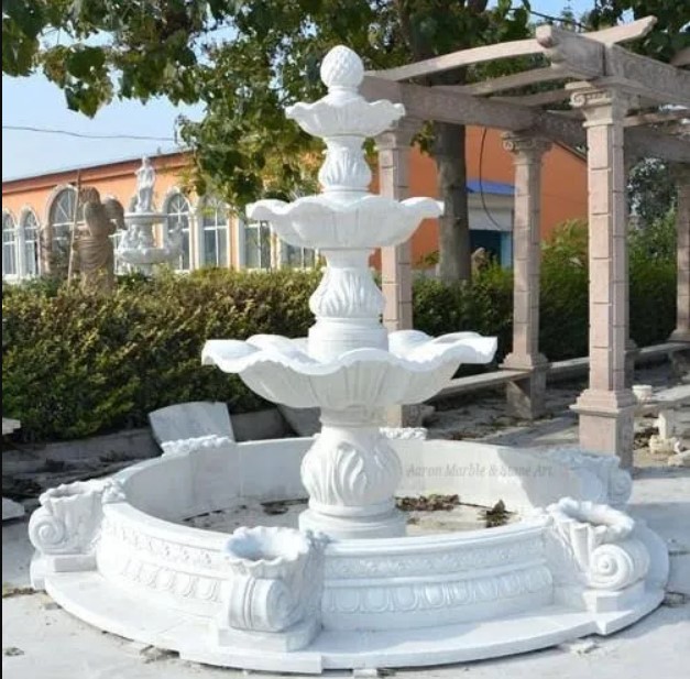 3-TIER WINGED HORSES STATUE FOUNTAIN