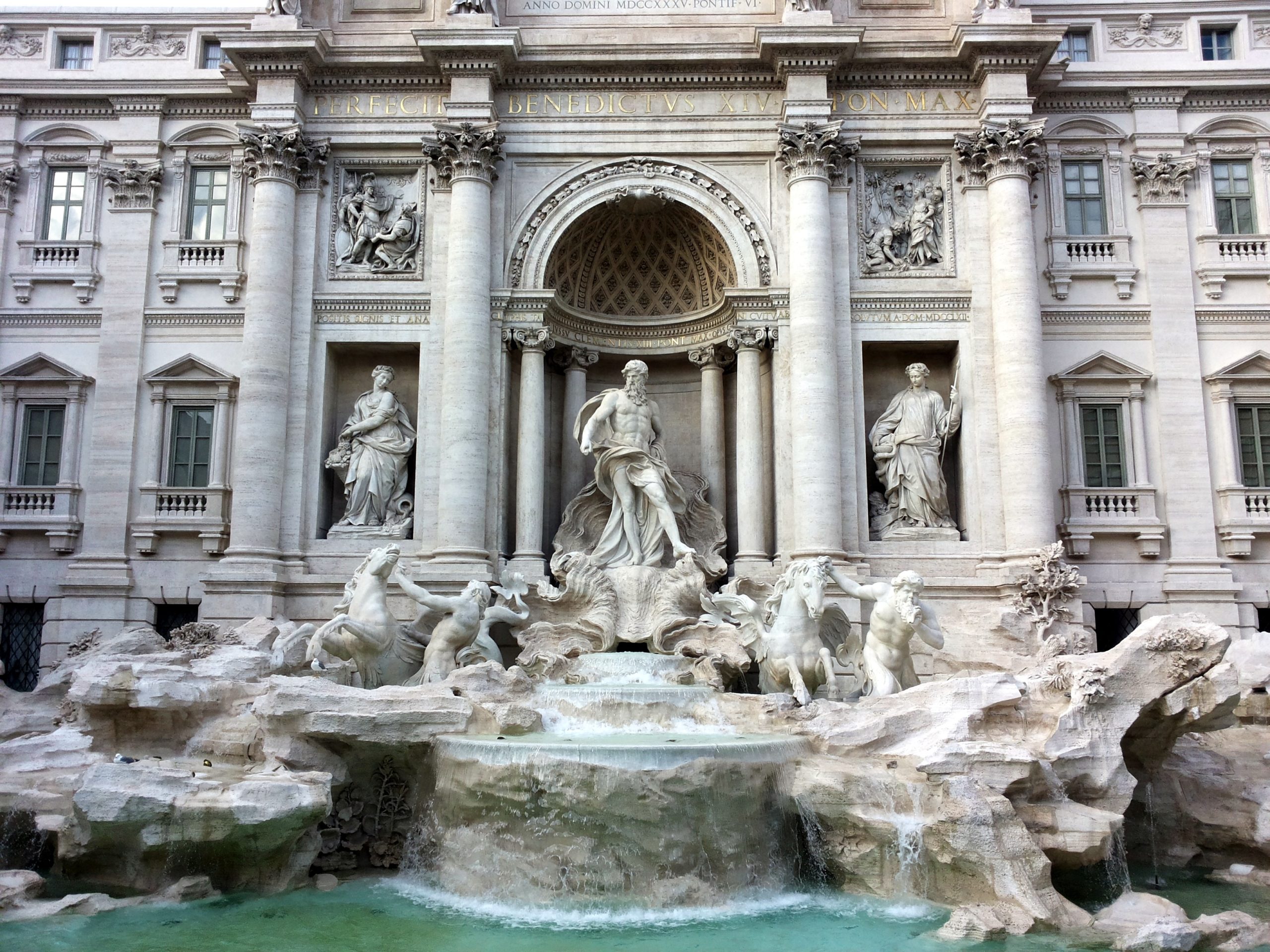 Fountain with Evening Illumination