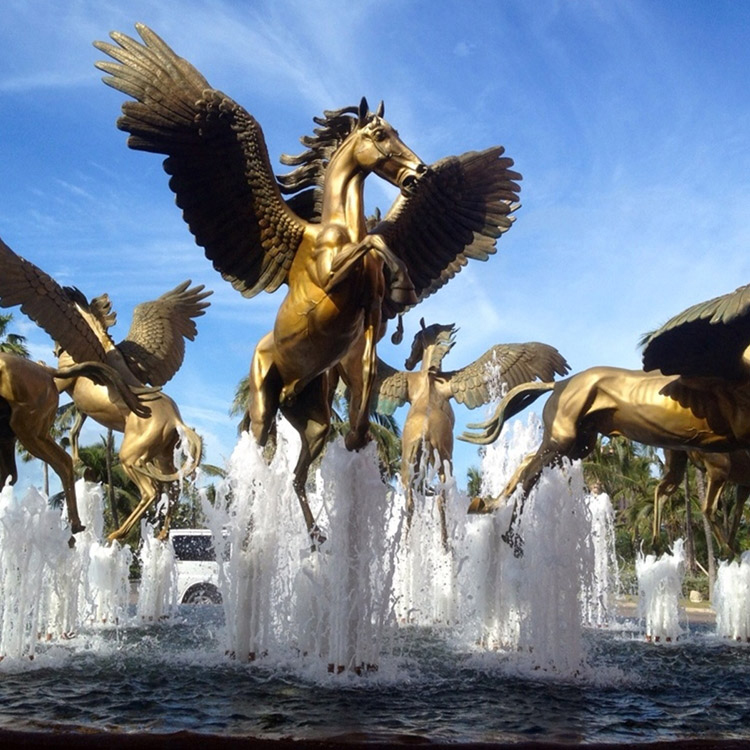 Fountain with Evening Illumination