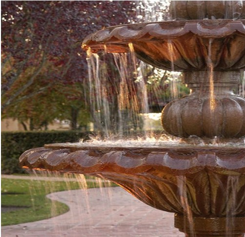 Fountain with Evening Illumination