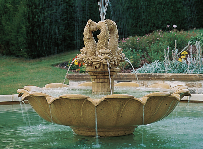 3-TIER WINGED HORSES STATUE FOUNTAIN