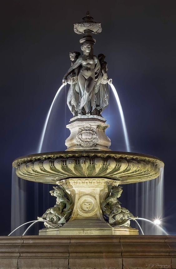 Beauty of a Four-Tier Fountain