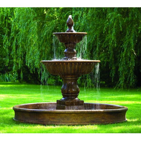 Fountain with Evening Illumination