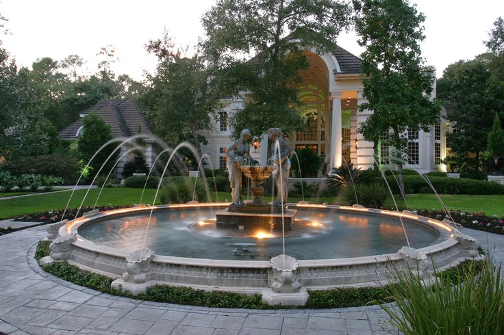 3-TIER WINGED HORSES STATUE FOUNTAIN