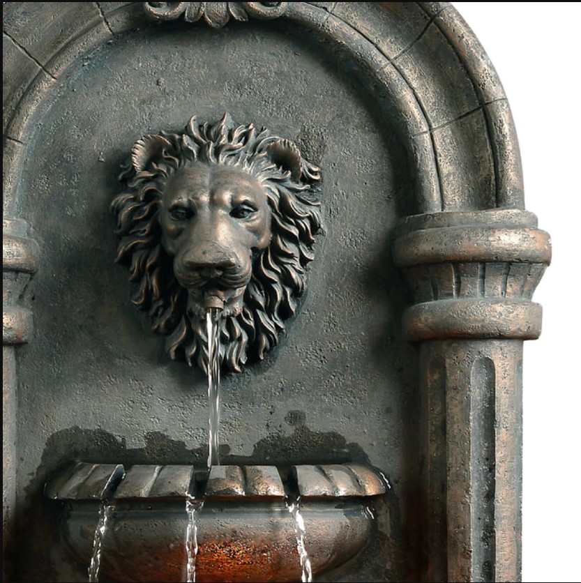 Fountain with Evening Illumination