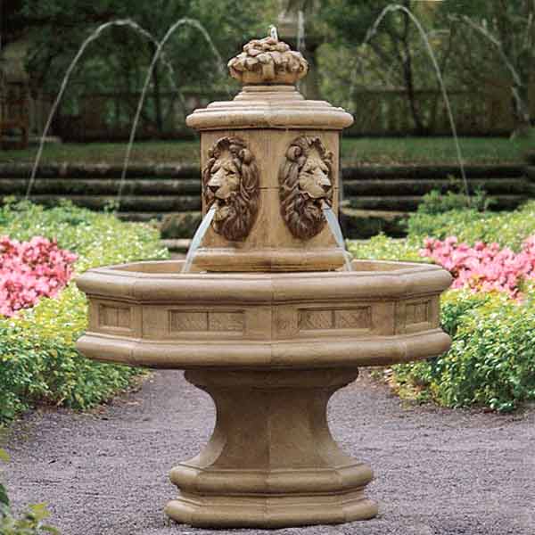 Fountain with Evening Illumination