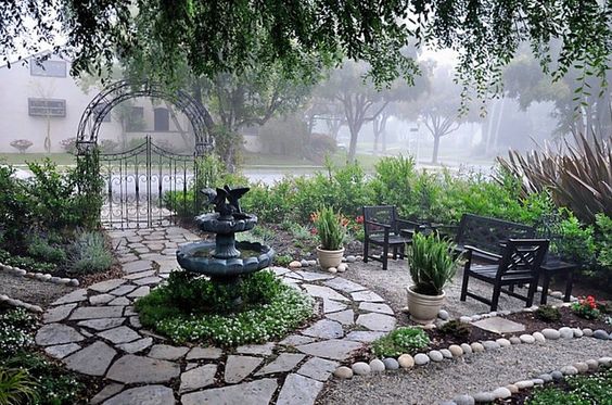 Beauty of a Four-Tier Fountain