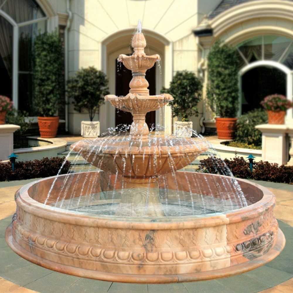 Fountain with Evening Illumination