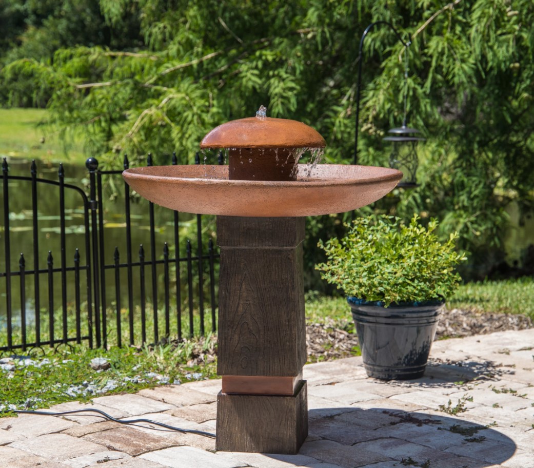 Fountain with Evening Illumination