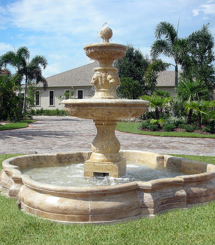 Beauty of a Four-Tier Fountain