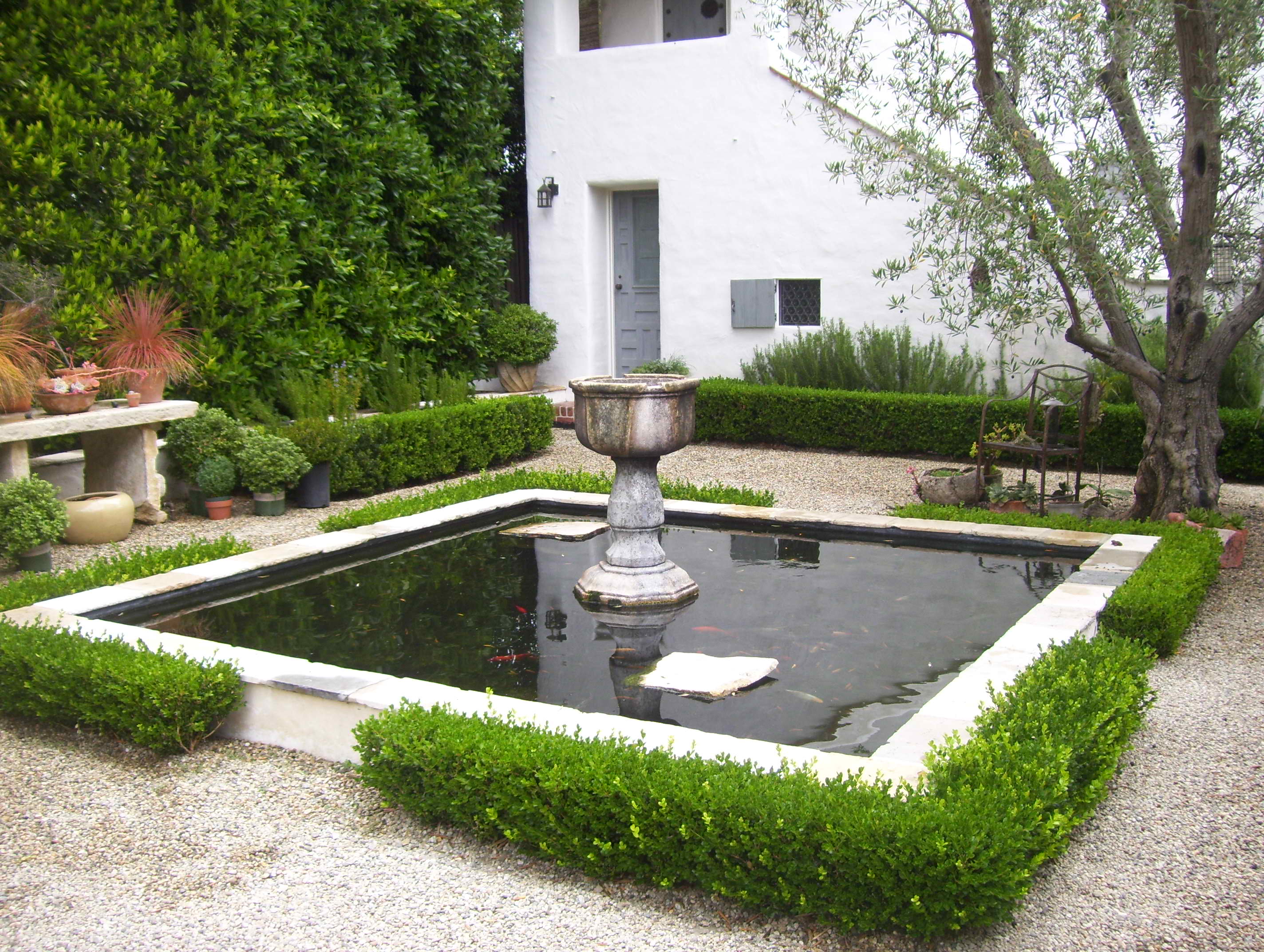 Fountain with Evening Illumination