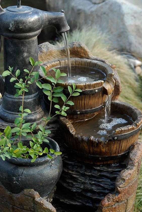 Charm of Garden Fountains 