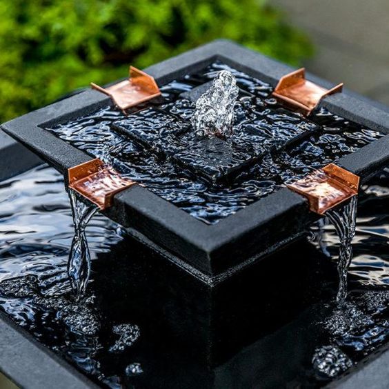 Fountain with Evening Illumination