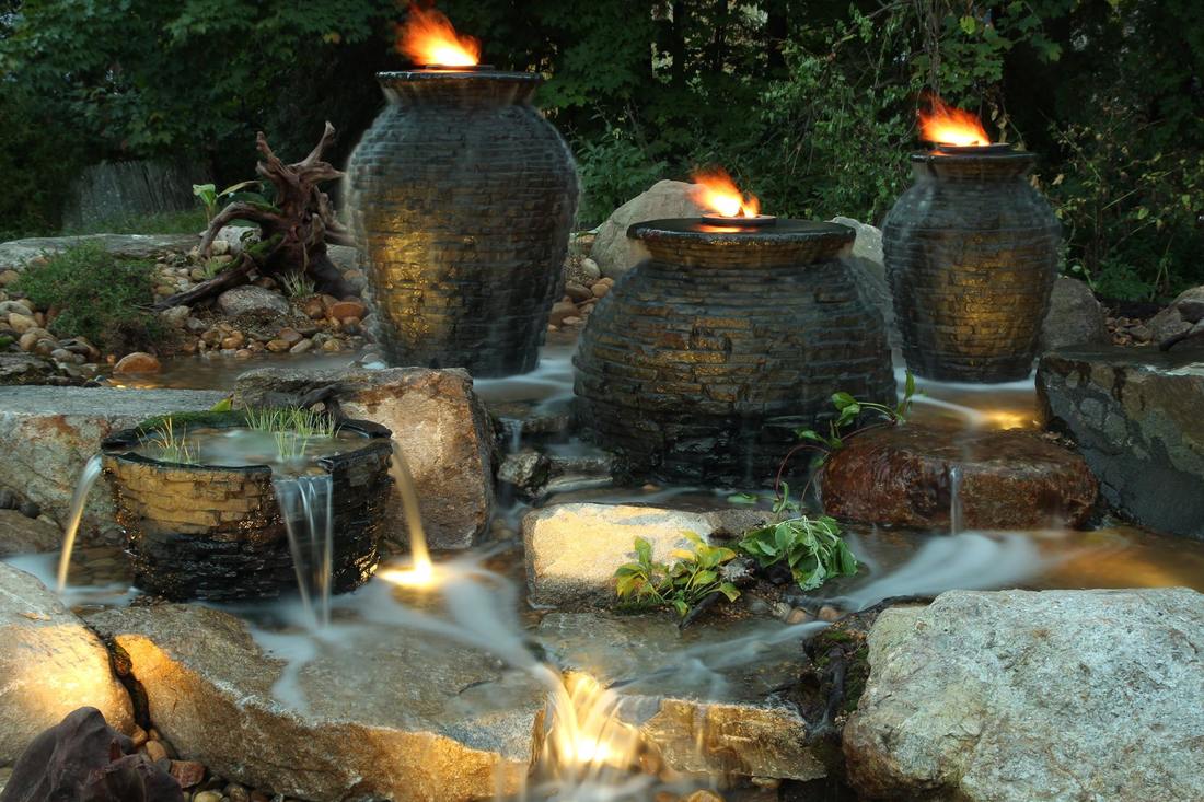 Beauty of a Four-Tier Fountain