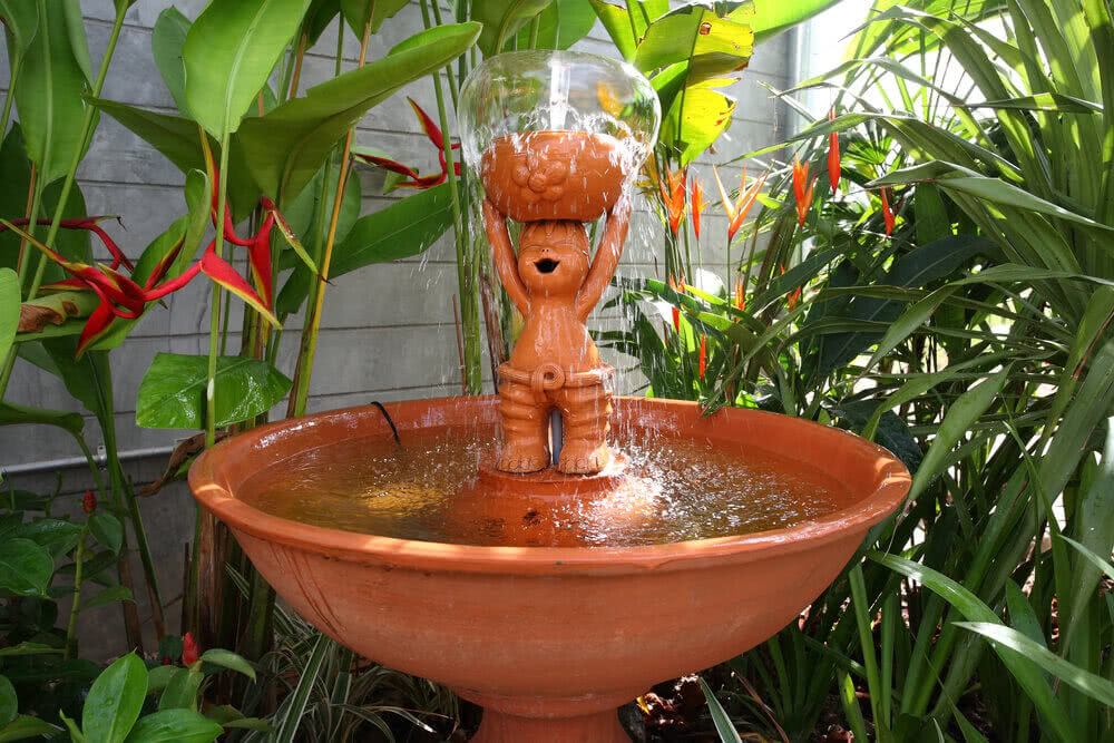 Fountain with Evening Illumination