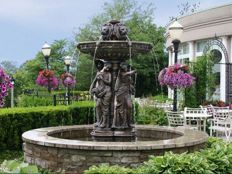 Fountain with Evening Illumination