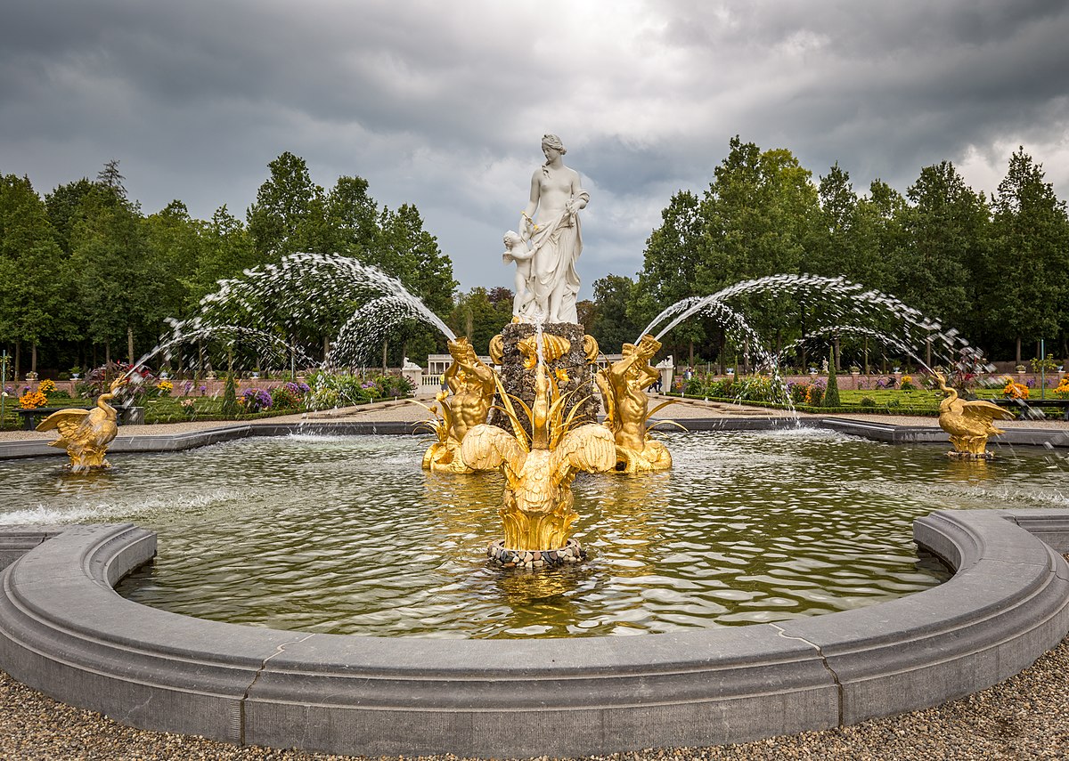 Fountain with Evening Illumination