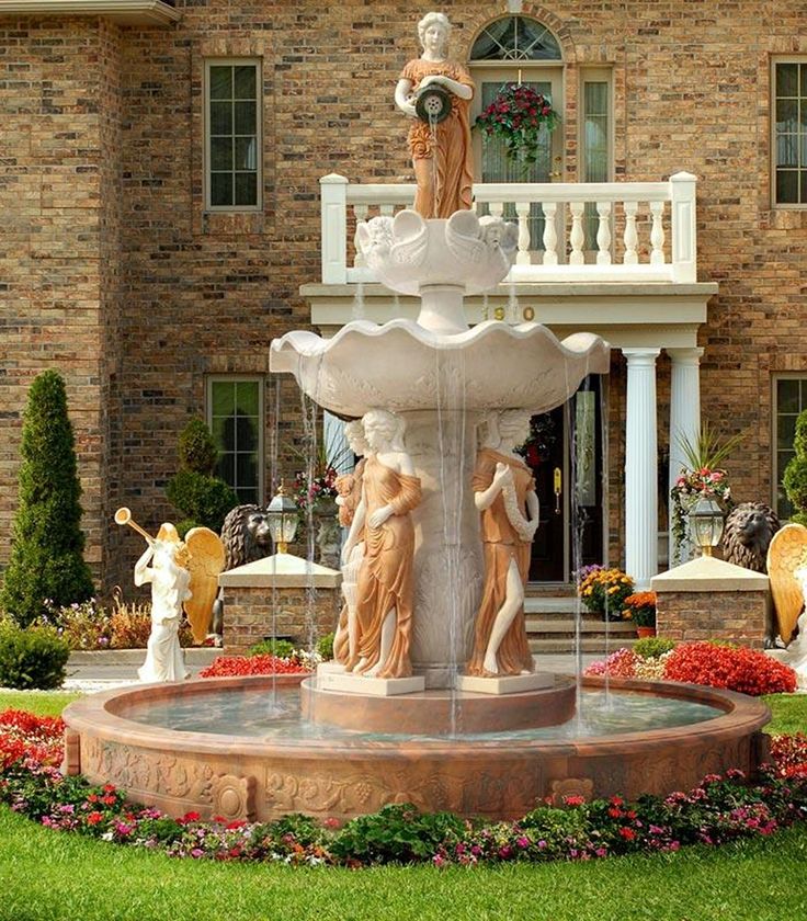 Beauty of a Four-Tier Fountain