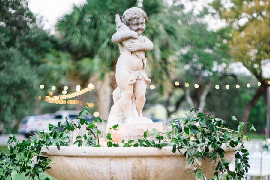 Fountain with Evening Illumination