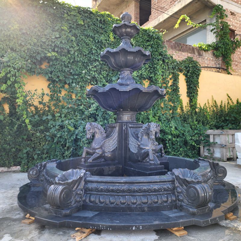 Fountain with Evening Illumination