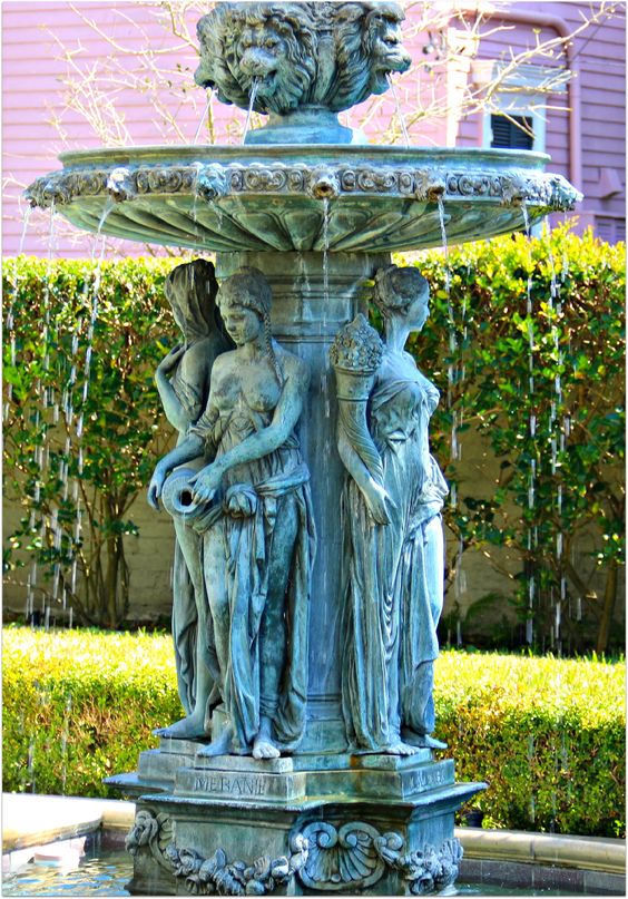 Fountain with Evening Illumination