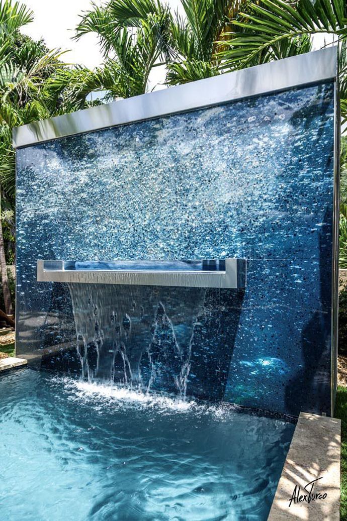 Fountain with Evening Illumination