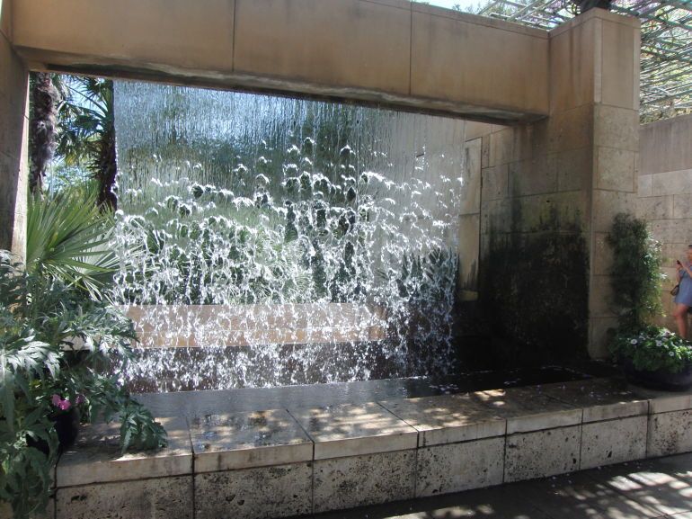 Fountain with Evening Illumination