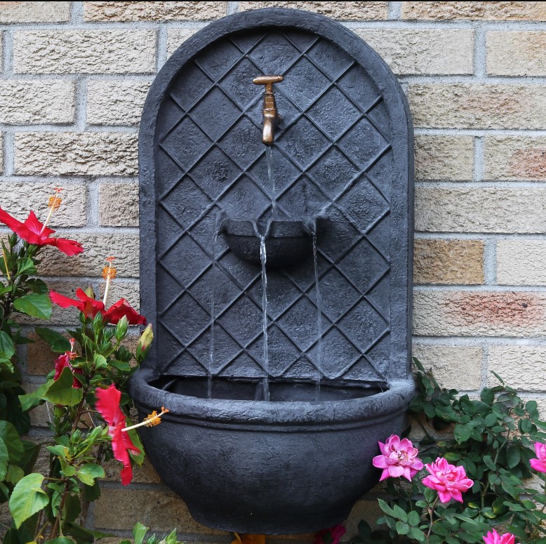 Fountain with Evening Illumination